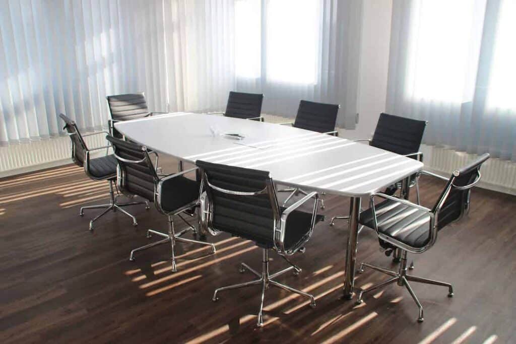 Office Meeting Room Table And Chairs - Steve's Removals Geelong